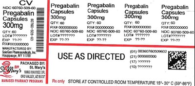 PRE - PREGABALIN 60760 509 60